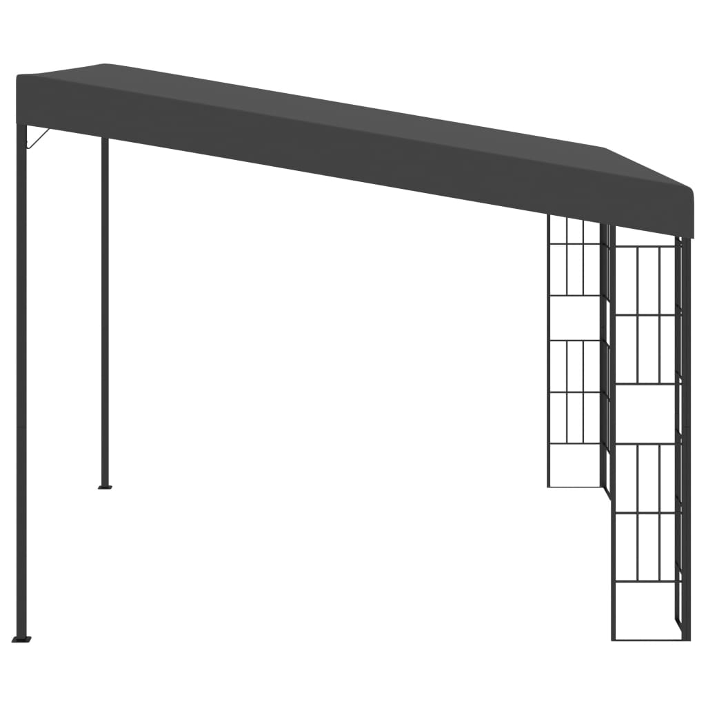 Gazebo a Parete 3x3 m Antracite in Tessutocod mxl 97229