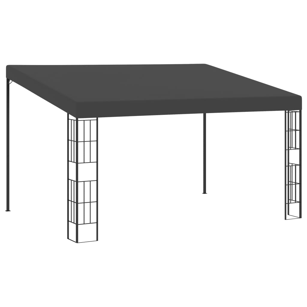 Gazebo a Parete 3x4 m Antracite in Tessuto 47991