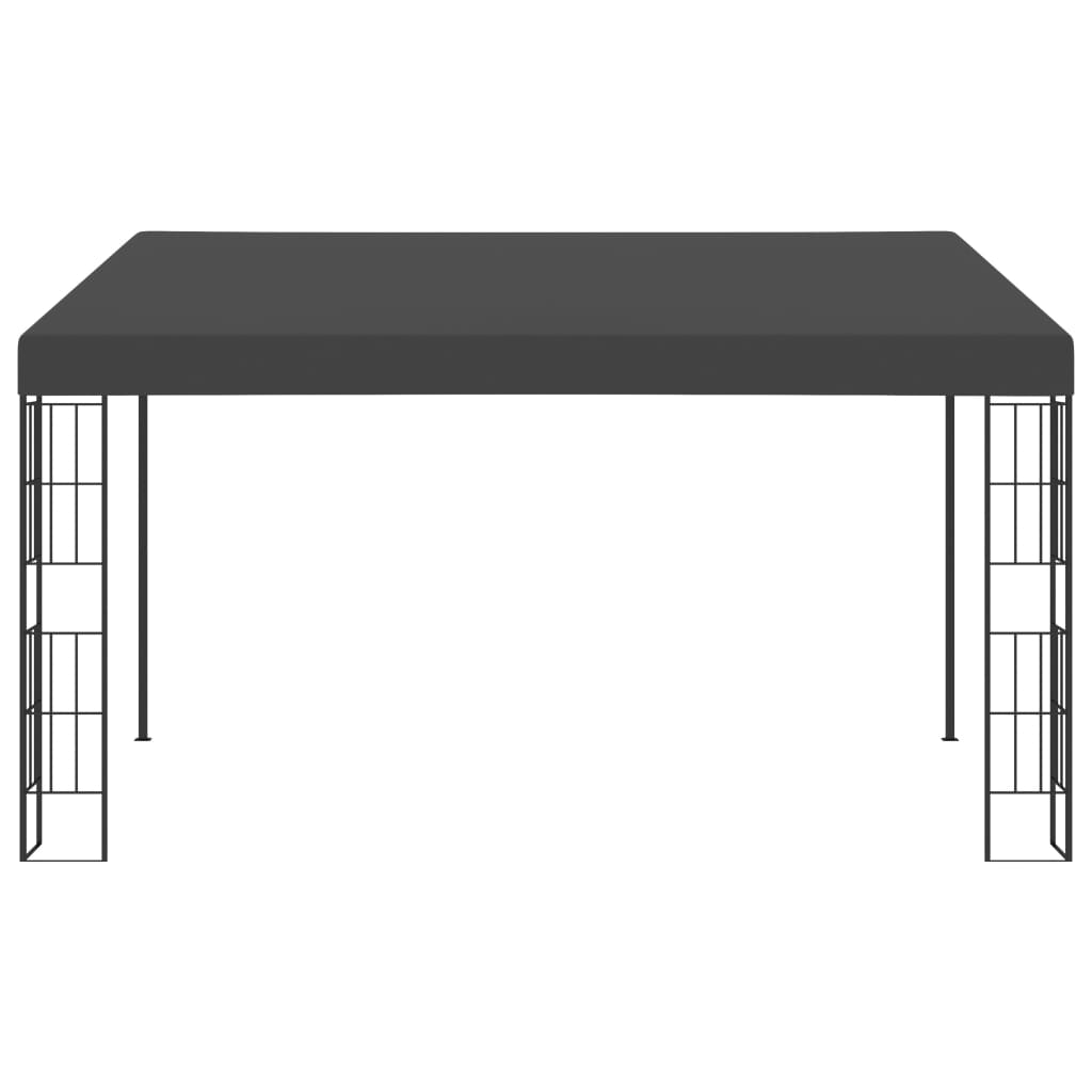 Gazebo a Parete 3x4 m Antracite in Tessuto 47991