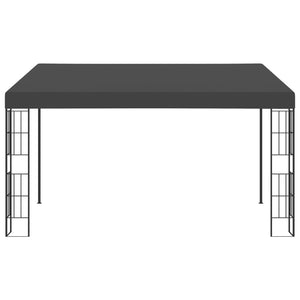 Gazebo a Parete 3x4 m Antracite in Tessuto 47991