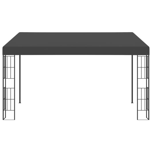 Gazebo a Parete 3x4 m Antracite in Tessuto 47991