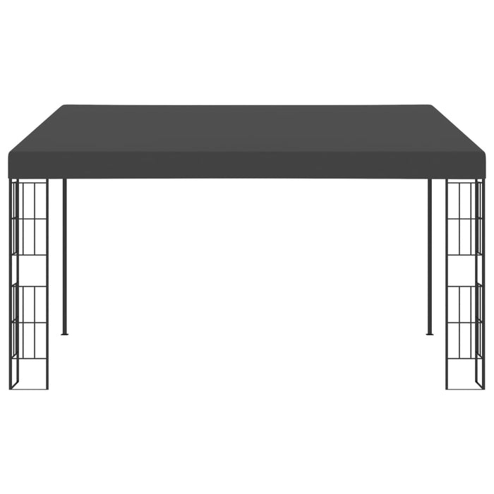 Gazebo a Parete 3x4 m Antracite in Tessuto 47991