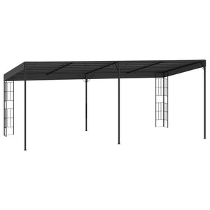 Gazebo a Parete 3x6 m Antracite in Tessuto 47992