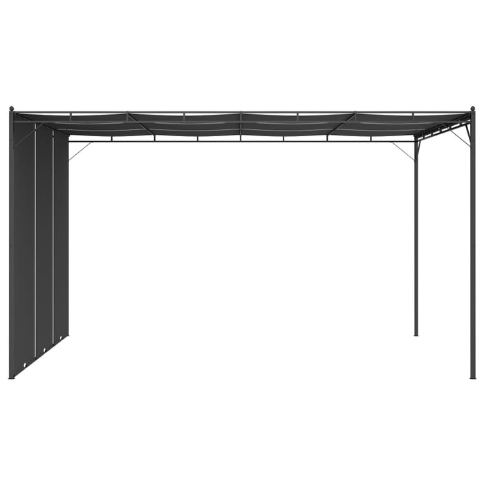 Gazebo da Giardino con Tenda Laterale 4x3x2,25 m Antracite cod mxl 66067