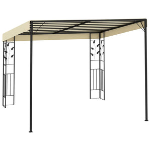 Gazebo a Parete 3x3x2,5 m Crema 47997