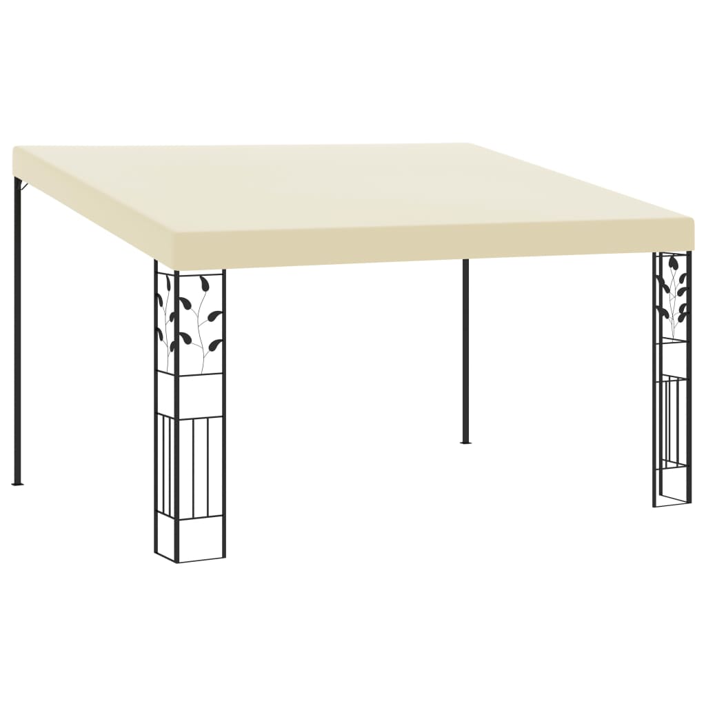 Gazebo a Parete 4x3x2,5 m Crema 47998