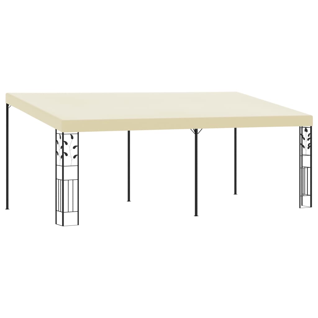 Gazebo a Parete 6x3x2,5 m Crema 47999