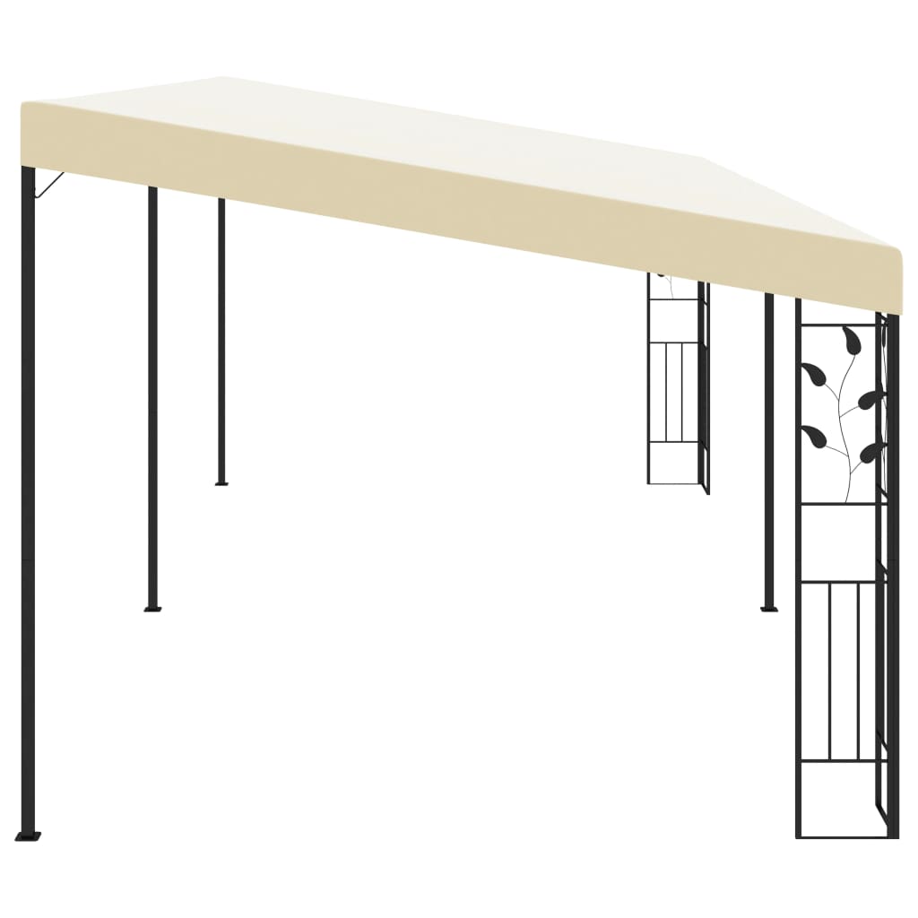 Gazebo a Parete 6x3x2,5 m Crema 47999