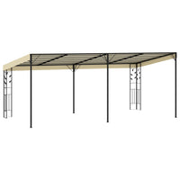 Gazebo a Parete 6x3x2,5 m Crema 47999