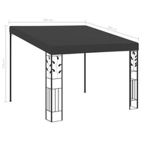 Gazebo a Parete 3x3x2,5 m Antracite cod mxl 66194