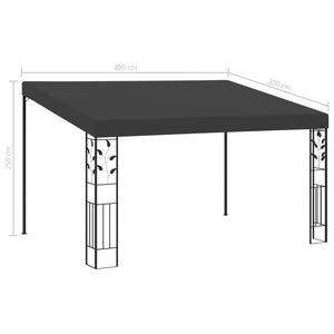 Gazebo a Parete 4x3x2,5 m Antracite 48001