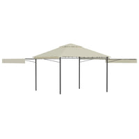 Gazebo con Tetto Doppio Estendibile 3x3x2,75 m Crema 180 g/m² cod mxl 66031