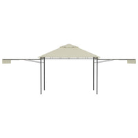 Gazebo con Tetto Doppio Estendibile 3x3x2,75 m Crema 180 g/m² cod mxl 66031