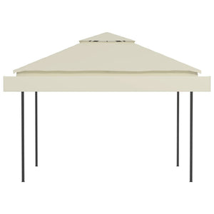 Gazebo con Tetto Doppio Estendibile 3x3x2,75 m Crema 180 g/m² cod mxl 66031