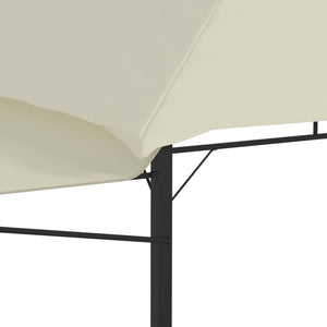 Gazebo con Tetto Doppio Estendibile 3x3x2,75 m Crema 180 g/m² cod mxl 66031