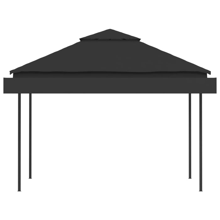  Gazebo Tetto Doppio Estendibile 3x3x2,75 m Antracite 180 g/m² cod mxl 66096