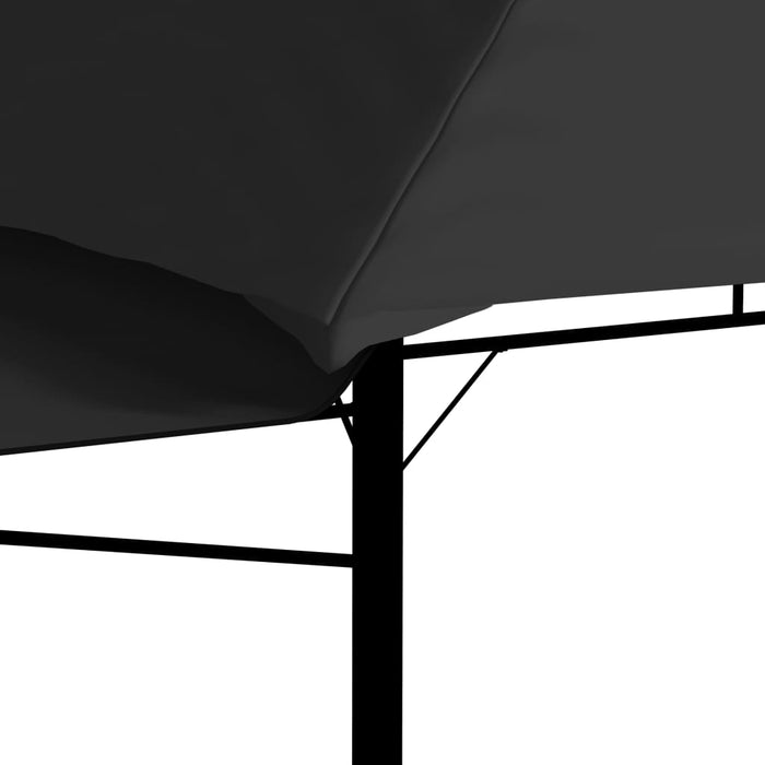  Gazebo Tetto Doppio Estendibile 3x3x2,75 m Antracite 180 g/m² cod mxl 66096