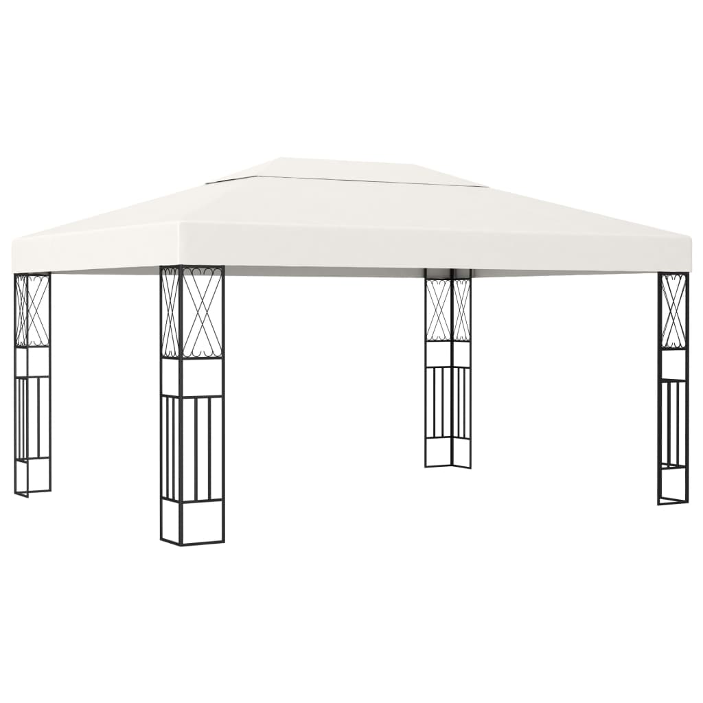 Gazebo 3x4 m Crema in Tessuto 48007