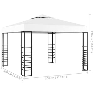 Gazebo da Giardino 3x3 m Bianco cod mxl 66182