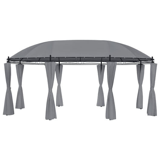 Gazebo con Tende 520x349x255 cm Antracite 48035