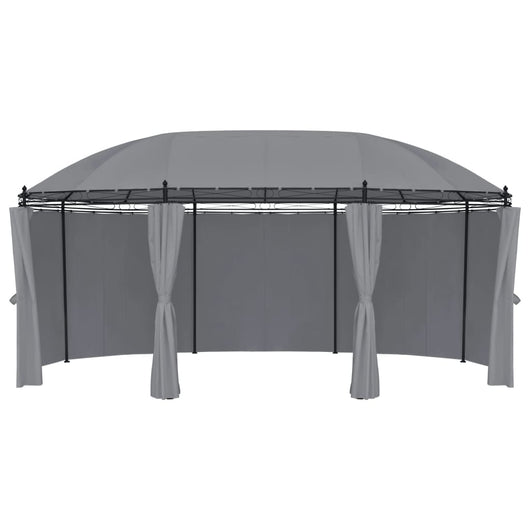 Gazebo con Tende 520x349x255 cm Antracite 48035