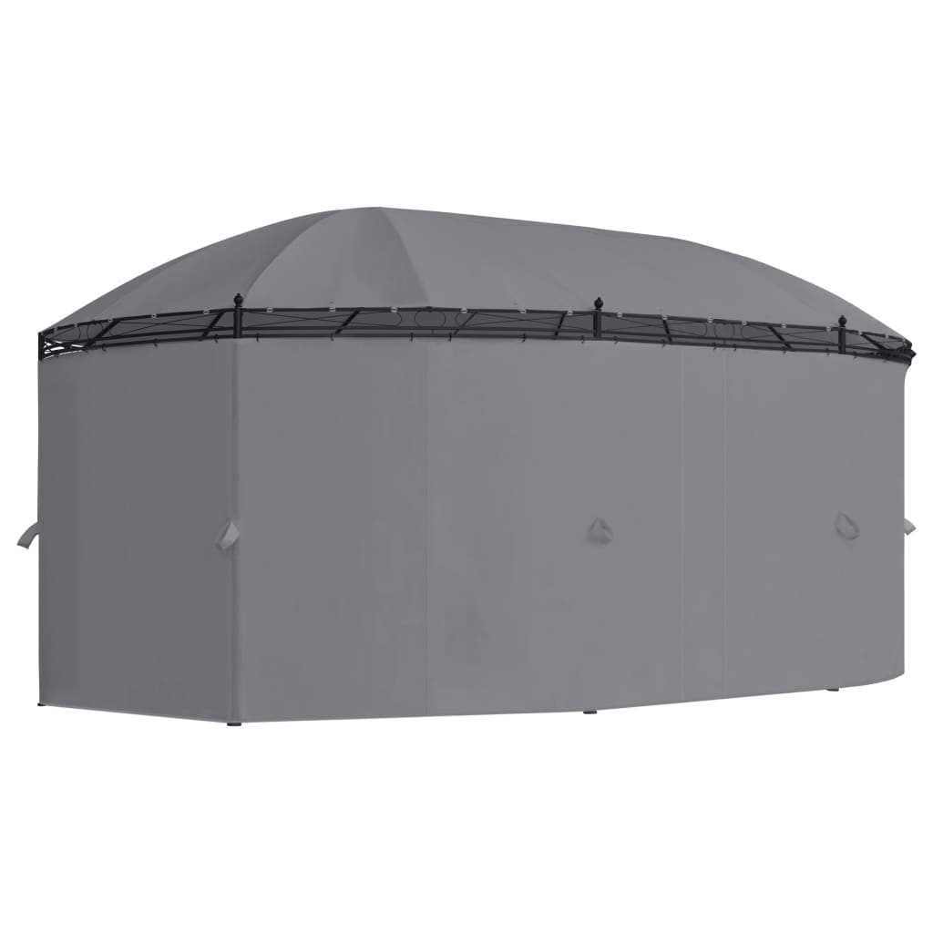 Gazebo con Tende 520x349x255 cm Antracite 48035