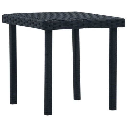 Tavolino da Tè per Esterni Nero 40x40x40 cm in Polyrattan cod mxl 34345