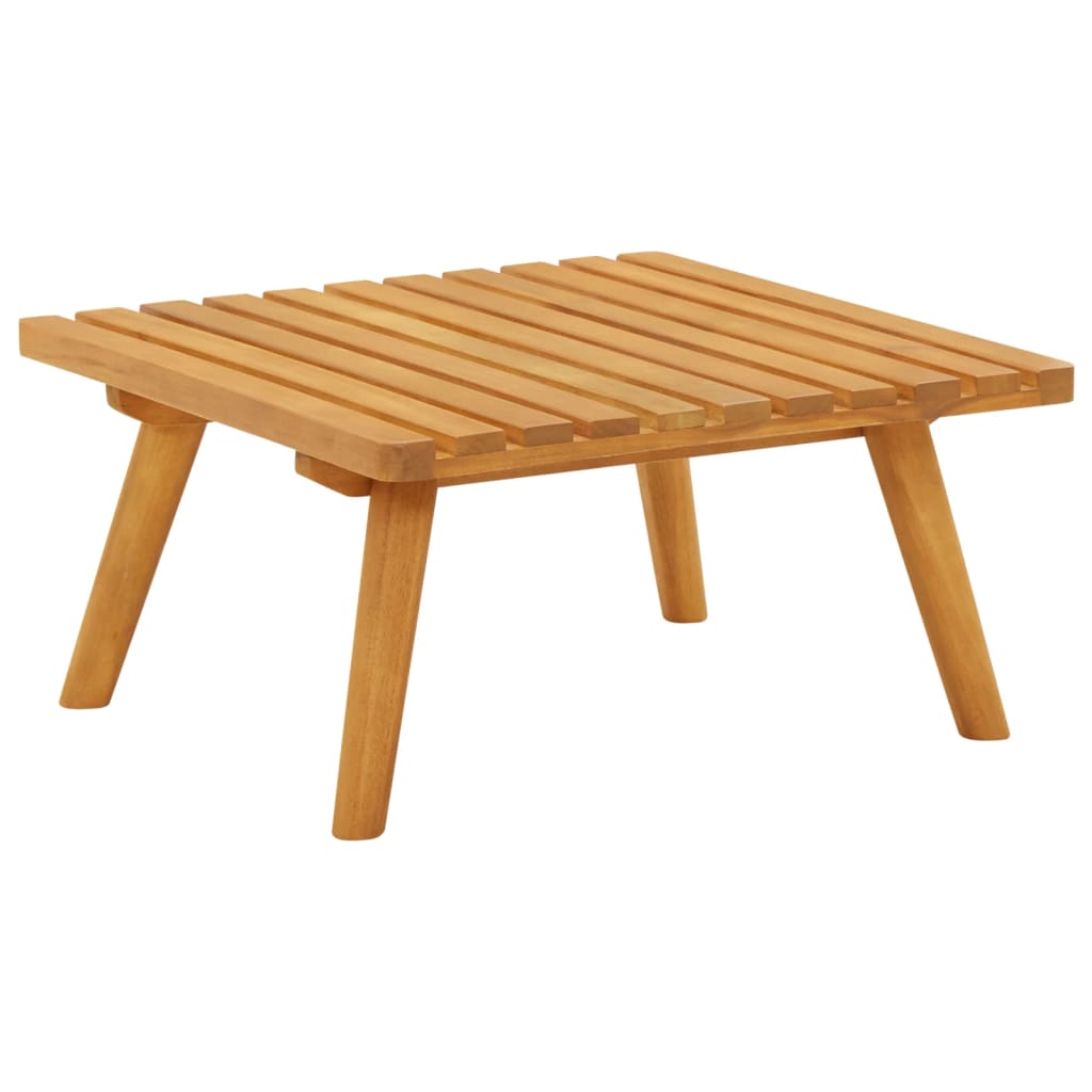 Sgabello da Giardino con Cuscino 60x60x29 cm in Massello Acacia cod mxl 76618