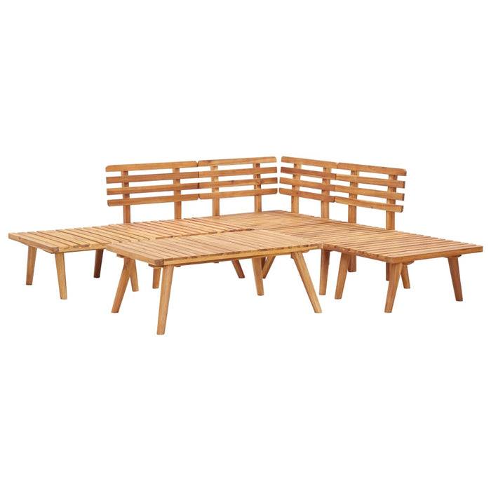 Set Divani da Giardino 6 pz in Legno Massello di Acacia cod mxl 34833