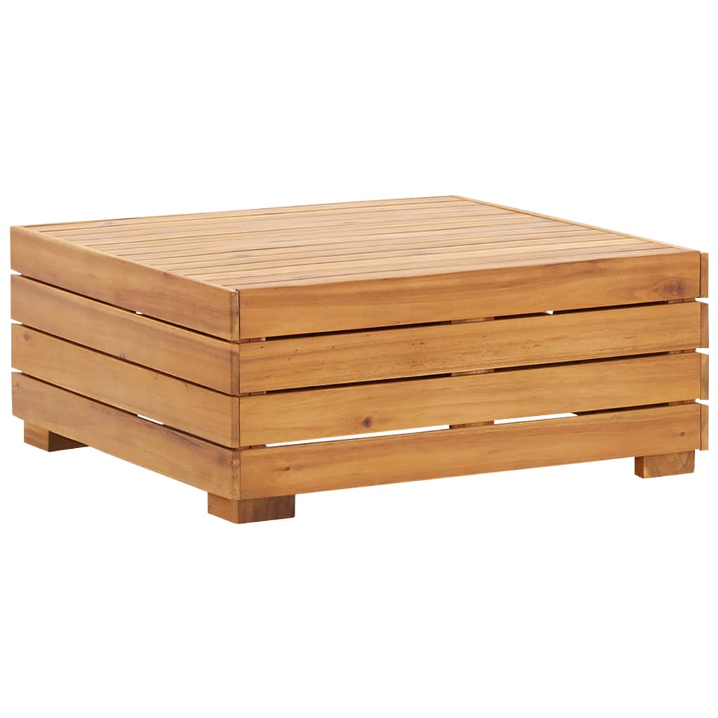 Pouf Modulare 1 pz con Cuscino in Legno Massello di Acacia cod mxl 56183