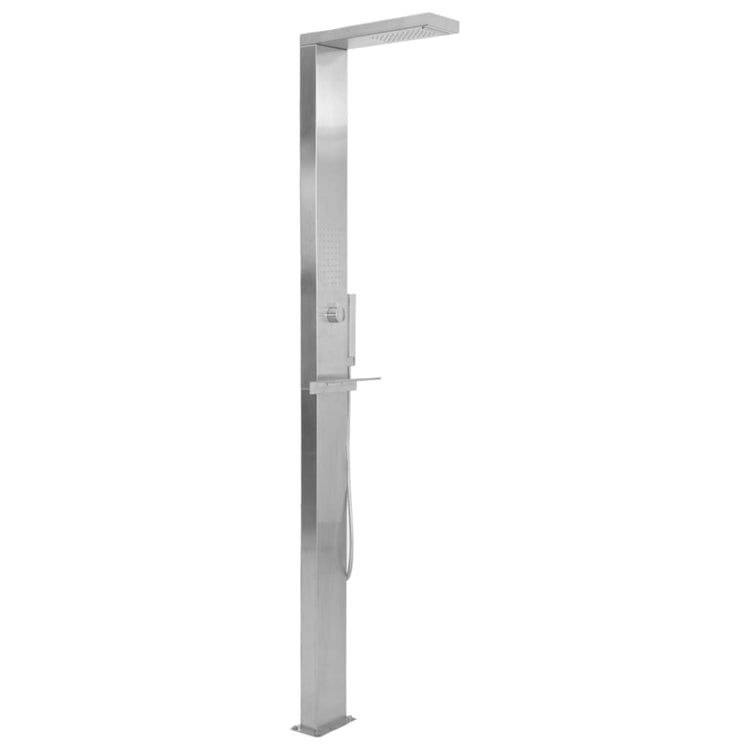 Doccia da Giardino in Acciaio Inox Quadrata 48200