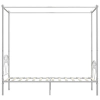 Letto a Baldacchino Bianco in Metallo 90x200 cm  cod mxl 64980