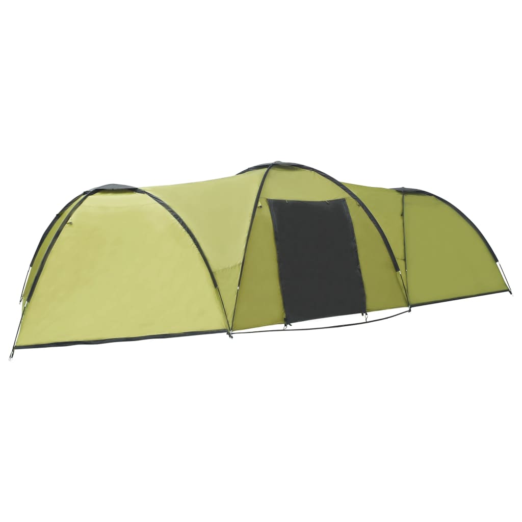 Tenda Igloo da Campeggio 650x240x190 cm per 8 Persone Verde 92231