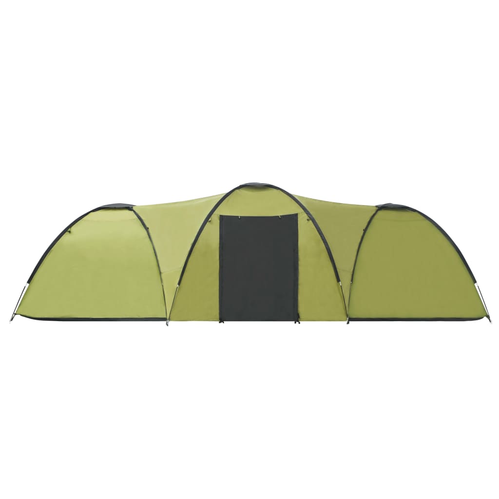 Tenda Igloo da Campeggio 650x240x190 cm per 8 Persone Verde 92231