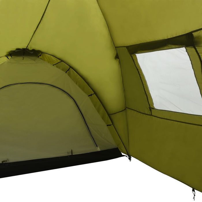 Tenda Igloo da Campeggio 650x240x190 cm per 8 Persone Verde 92231