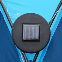 Tenda per Feste con LED e 4 Pareti 3,6x3,6x2,3 m Blu cod mxl 66160