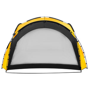 Tenda per Feste con LED e 4 Pareti 3,6x3,6x2,3 m Gialla cod mxl 66297