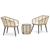 Set da Bistrot 3 pz in Polyrattan Rovere 48577