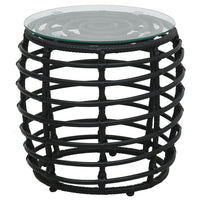 Set da Bistrot 3 pz in Polyrattan Nero 48585