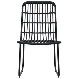 Set da Bistrot 3 pz in Polyrattan Nero 48585