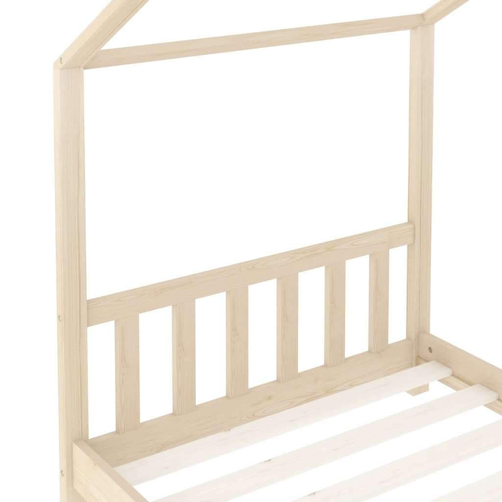 Giroletto per Bambini in Legno Massello di Pino 70x140 cm 283364