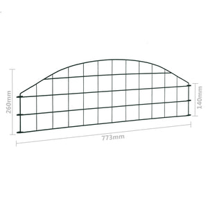 Set Recinzione ad Arco per Stagno 77,3x26 cm Verde cod mxl 8914