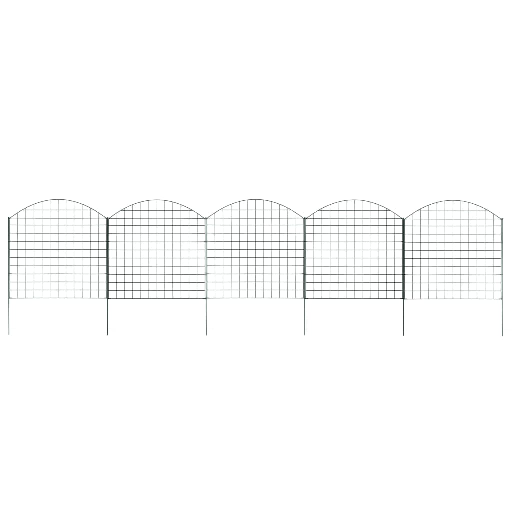 Set Recinzione da Giardino ad Arco 77,5x78,5 cm Verde 146103