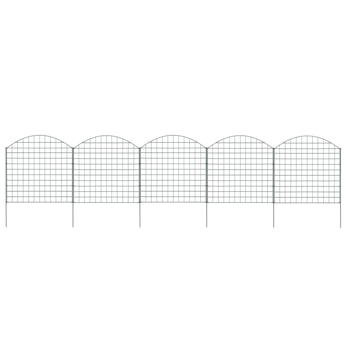 Set Recinzione da Giardino ad Arco 77,5x78,5 cm Verde 146103