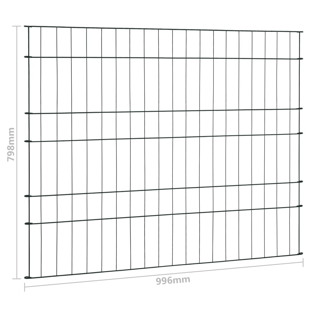 Set Recinzione per Stagno 99,6x79,8 cm Verde cod mxl 11997