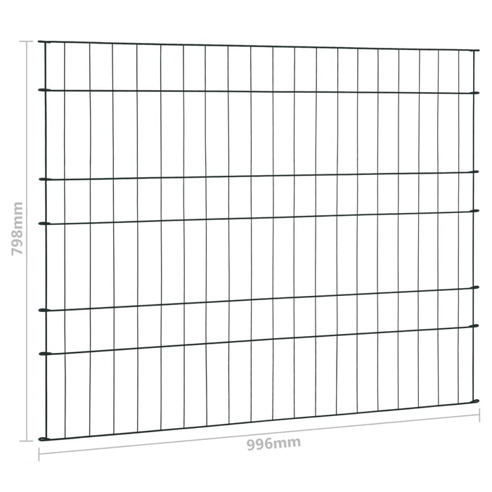 Set Recinzione per Stagno 99,6x79,8 cm Verde cod mxl 11997