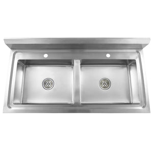 Lavello da Cucina a Doppia Vasca in Acciaio Inox cod mxl 52141