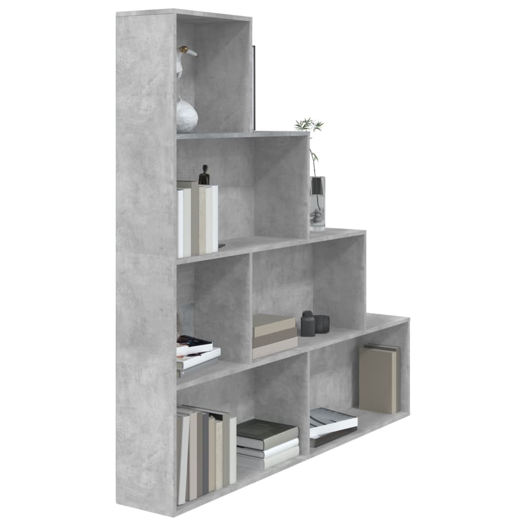 Libreria/Divisorio Grigio Cemento 155x24x160 cm in Truciolato 800661