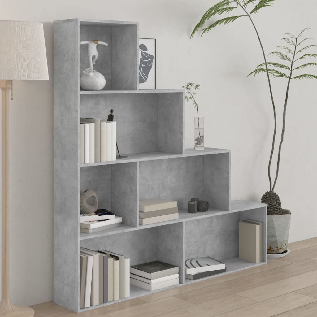 Libreria/Divisorio Grigio Cemento 155x24x160 cm in Truciolato cod mxl 18151