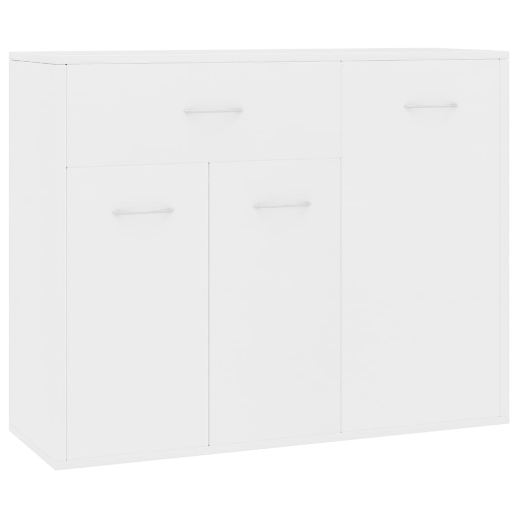 Credenza Bianca 88x30x70 cm in Legno Multistrato